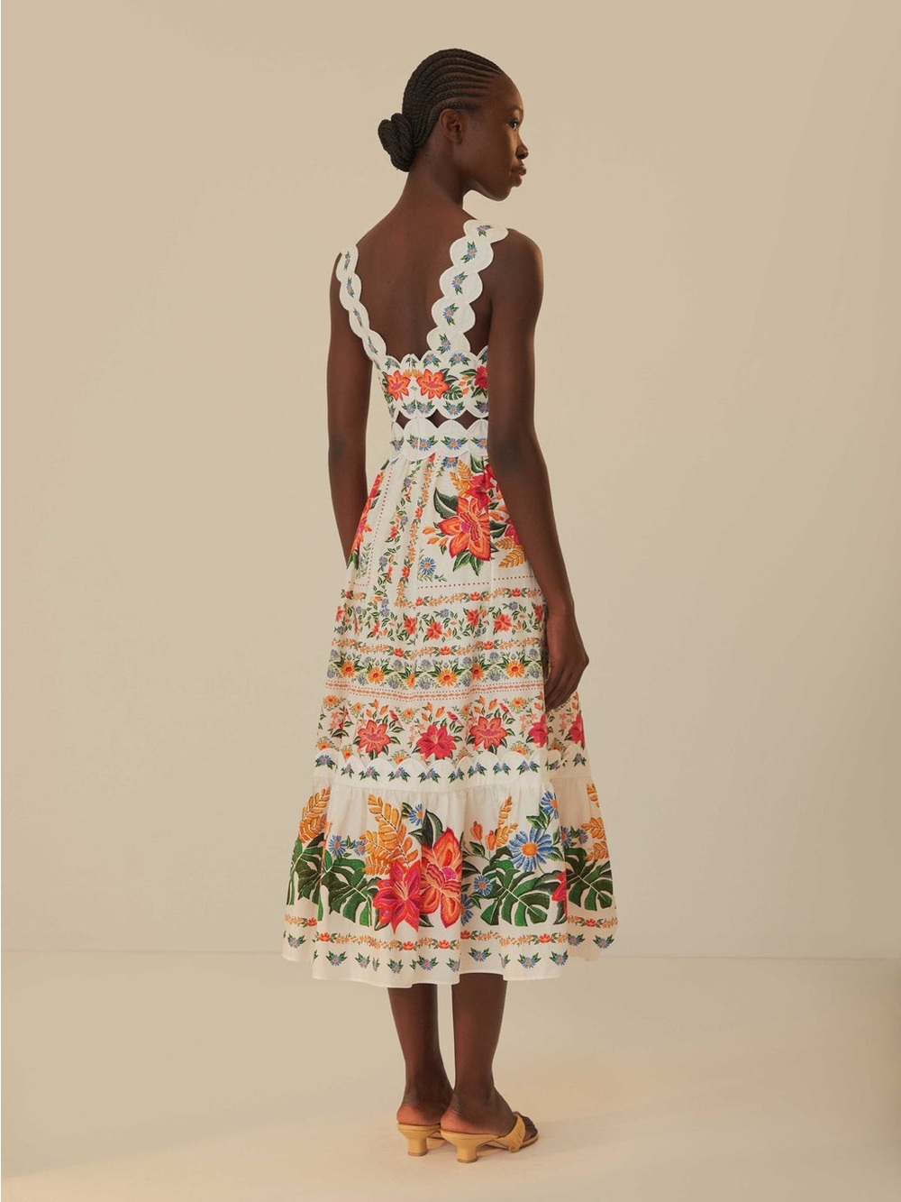 Farm Rio Off-White Bloom Garden Maxi Dress - Picture 3 of 7